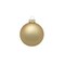 Whitehurst Matte Glass Christmas Ball Ornaments - 3.25" (80mm) - Antique Gold - 8ct